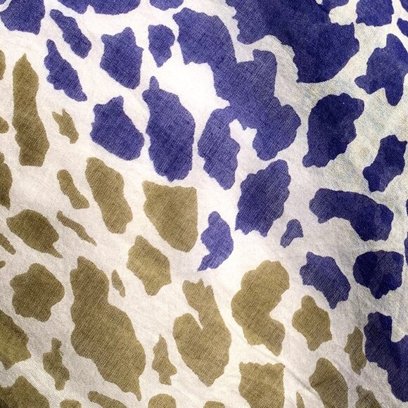 Vtg Square Animal Print Scarf - Picture 7 of 10